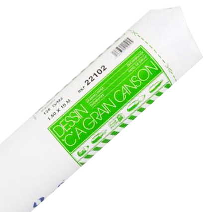 Бумага для черчения и графики Canson C' a Grain белая в рулоне 1.5 х 10 м / 125 гм купить в художественном магазине ArtCraft.Space с доставкой по РФ и СНГ
