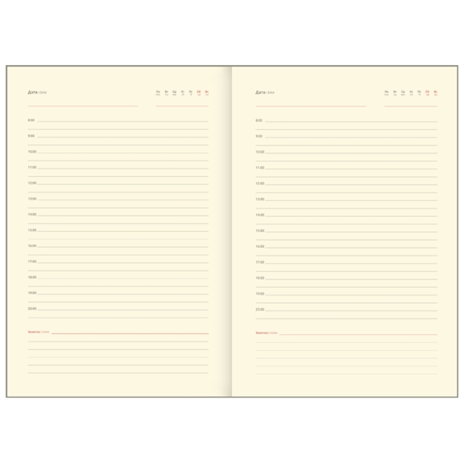 Ежедневник недатир. B6, 160л., кожзам, Greenwich Line "Florence. Flowers", тон. блок, цв. срез