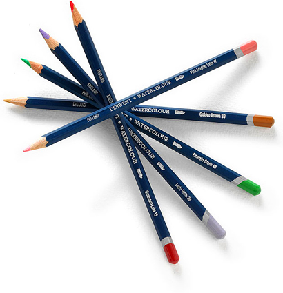Набор акварельных карандашей Derwent Watercolour 12 цветов в кейсе купить в магазине товаров для рисования ArtCraft.Space с доставкой по РФ и СНГ