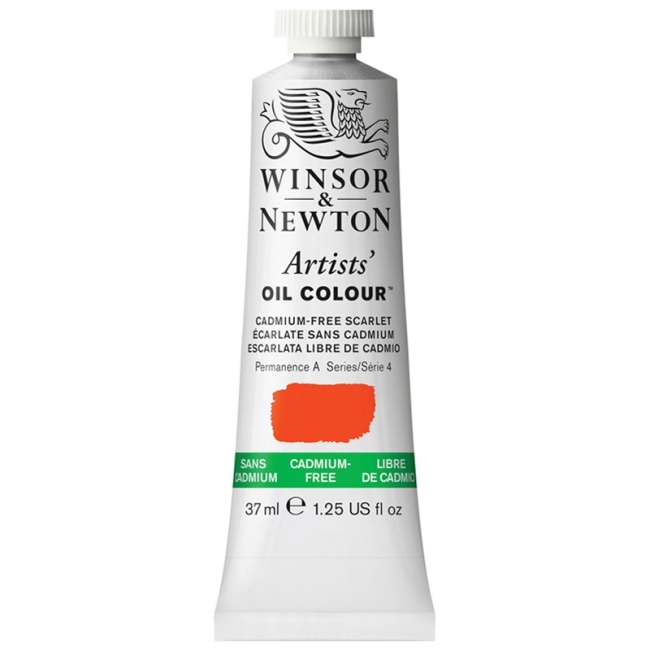 Краска масляная профессиональная Winsor&Newton "Artists' Oil", беcкадмиевый алый