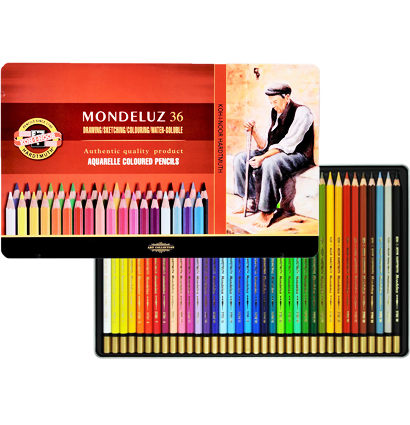 Карандаши акварельные Koh-I-Noor Mondeluz набор 36 цветов в пенале купить в художественном магазине ArtCraft.Space с доставкой Карандаши акварельные Koh-I-Noor Mondeluz набор 36 цветов в пенале купить в художественном магазине ArtCraft.Space с доставкой
