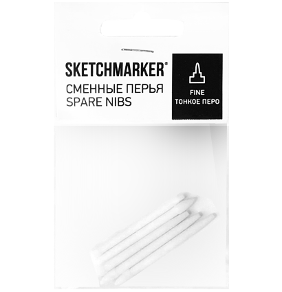 Набор сменных перьев для маркеров Sketchmarker Spare Nibs - Тонкое перо 5 шт (перо-пуля) купить в магазине маркеров для рисования ArtCraft.Space с доставкой по РФ и СНГ
