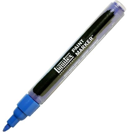 Маркер акриловый LIQUITEX PAINT MARKER Fine 2 мм №316 голубая ФЦ (зеленый оттенок) купить в магазине маркеров ArtCraft.Space