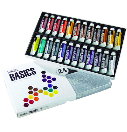 Набор акриловых красок Liquitex Acrylic Basics 24 цвета в тубах 22 мл купить в художественном магазине ArtCraft.Space с доставкой по РФ и СНГ