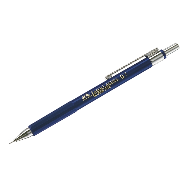 Карандаш механический Faber-Castell "TK-Fine 1306" 0,7мм, HB, синий корпус