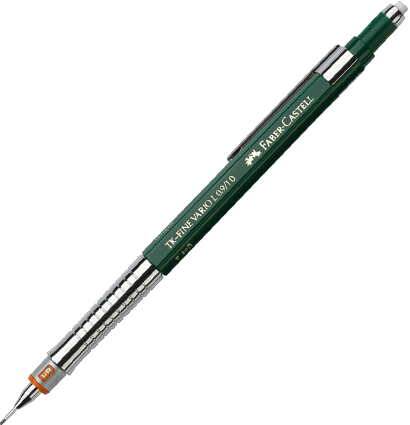 Карандаш механический Faber-Castell TK-Fine Vario L зеленый, грифель 1 мм HB купить в магазине ArtCraft.Space