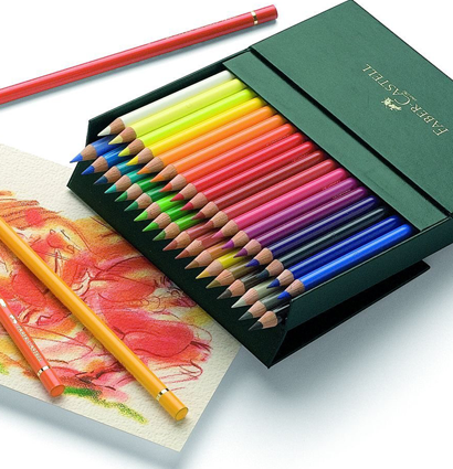 Цветные карандаши Faber Castell Polychromos набор из 36 цветов коллекционное издание в кожаном кейсе купить в магазине для художников ArtCraft.Space Цветные карандаши Faber Castell Polychromos набор из 36 цветов коллекционное издание в кожаном кейсе купить в магазине для художников ArtCraft.Space