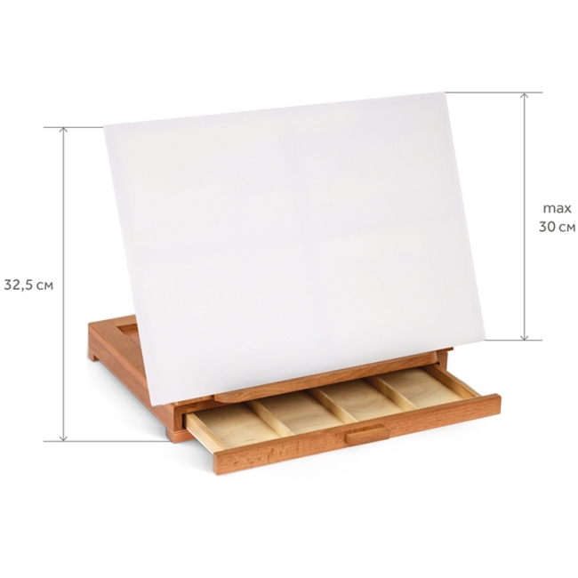 Этюдник-органайзер для пастели Гамма "Студия" 32,5*26*6(27,5)см, российский бук