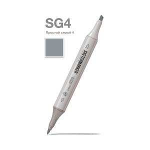Маркер SKETCHMARKER двухсторонний на спирт.основе цв.SG4 Простой серый 4 Маркер SKETCHMARKER двухсторонний на спирт.основе цв.SG4 Простой серый 4