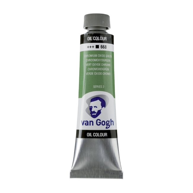 Краска масляная Van Gogh туба 40мл №668 Зеленый окись хрома