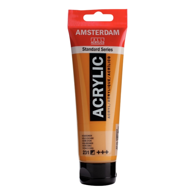 Краска акриловая Amsterdam туба 120мл №231 Охра золотая
