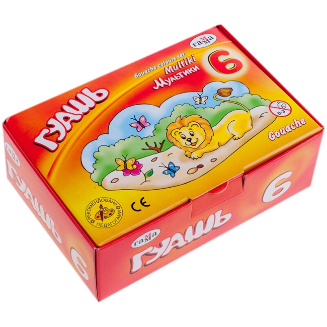 Гуашь Гамма "Мультики" набор детских красок 6 цветов в банках 20 мл купить в художественном магазине ArtCraft.Space с доставкой по всему миру Гуашь Гамма "Мультики" набор детских красок 6 цветов в банках 20 мл купить в художественном магазине ArtCraft.Space с доставкой по всему миру