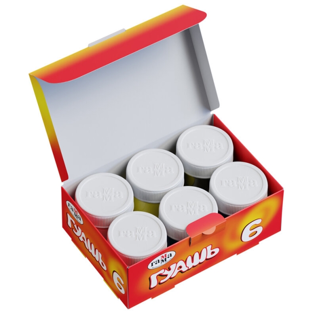 Гуашь Гамма "Мультики" набор детских красок 6 цветов в банках 20 мл купить в художественном магазине ArtCraft.Space с доставкой по всему миру Гуашь Гамма "Мультики" набор детских красок 6 цветов в банках 20 мл купить в художественном магазине ArtCraft.Space с доставкой по всему миру