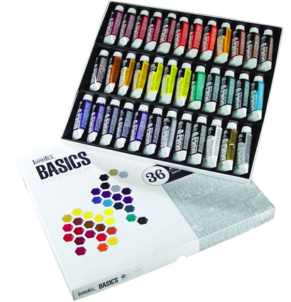 Набор акриловых красок Liquitex Acrylic Basics 36 цветов в тубах 22 мл купить в художественном магазине ArtCraft.Space с доставкой по РФ и СНГ