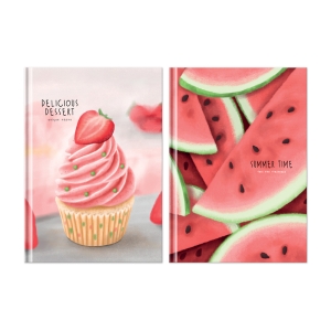 Бизнес-блокнот А6, 64л., евроформат BG "Summer dessert", матовая ламинация