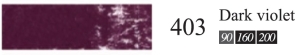 Пастель сухая мягкая профессиональная круглая Галерея цвет № 403 глубокий красно-фиолетовый I