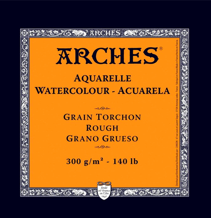 Arches Aquarelle Torchon альбом для акварели из хлопка 21х31см / 12 листов / 300 гм (крупнозернистая) купить в художественном магазине ArtCraft.Space с доставкой по РФ и СНГ