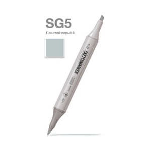 Маркер SKETCHMARKER двухсторонний на спирт.основе цв.SG5 Простой серый 5 Маркер SKETCHMARKER двухсторонний на спирт.основе цв.SG5 Простой серый 5