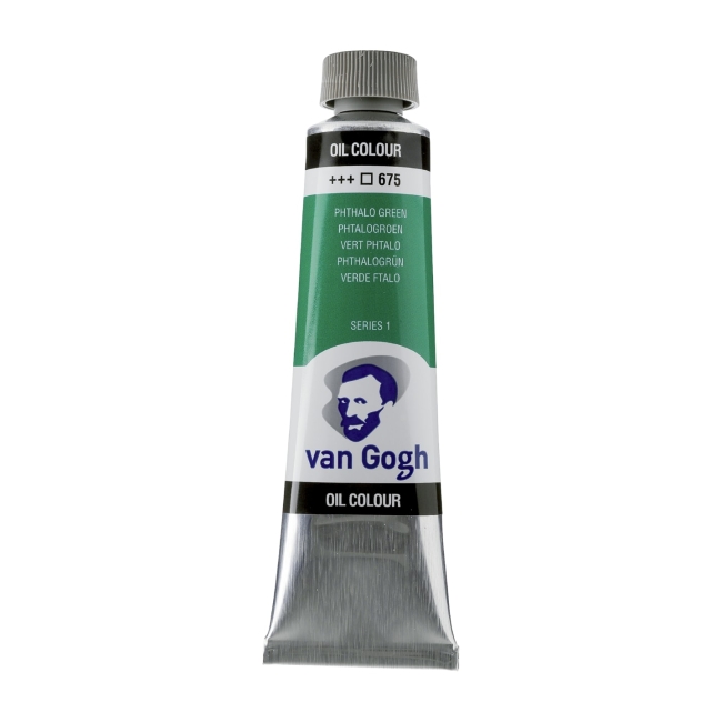 Краска масляная Van Gogh туба 40мл №675 Зеленый фталоцианин
