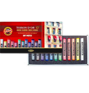 Пастель художественная Koh-I-Noor "Toison D'or", 12цв., картон. упак.