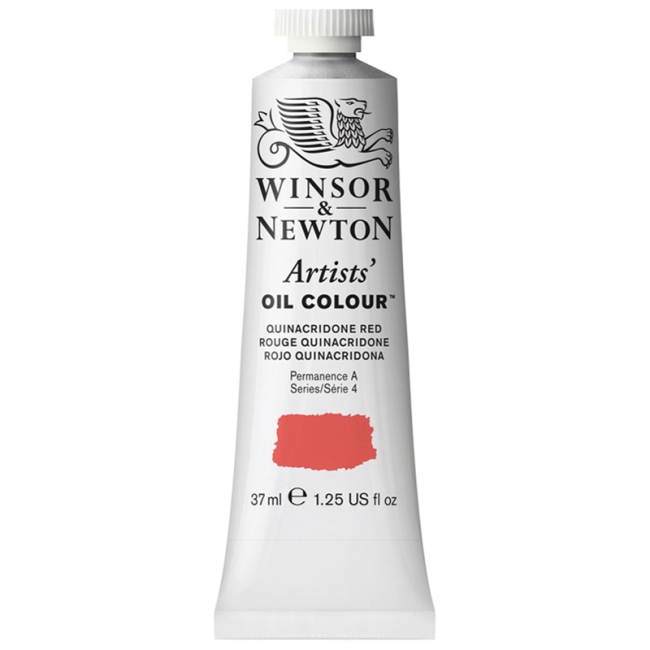 Краска масляная профессиональная Winsor&Newton "Artists Oil", 37мл, хинакридоновый красный