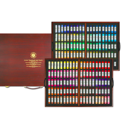 Пастель Mungyo Gallery Handmade Soft Pastel сухая круглая 200 цветов профессиональная в деревянном кейсе купить в художественном магазине ArtCraft.Space с доставкой по всему миру
