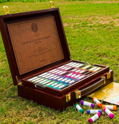 Пастель Mungyo Gallery Handmade Soft Pastel сухая круглая 200 цветов профессиональная в деревянном кейсе купить в художественном магазине ArtCraft.Space с доставкой по всему миру