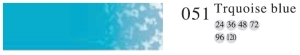 Пастель профессиональная сухая полутвёрдая квадратная цвет № 051 Турецкий синий
