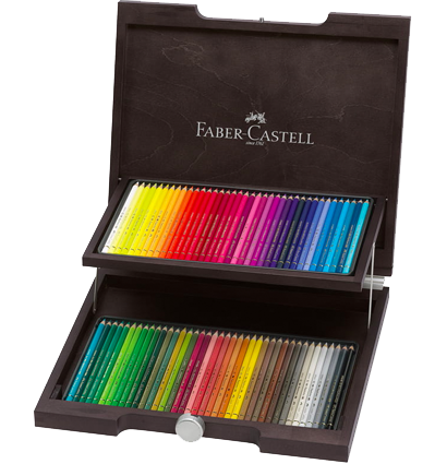 Набор цветных карандашей Polychromos Faber Castell 72 цвета в шкатулке купить в магазине ArtCraft.Space с доставкой по всему миру