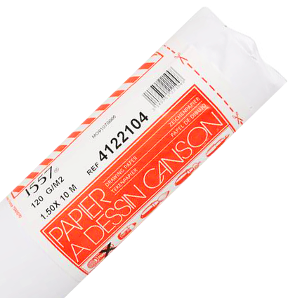 Бумага для графики и черчения Canson Dessin Ja 1557 мелкозернистая белая в рулоне 1.5 х 10 м / 160 гм купить в художественном магазине ArtCraft.Space с доставкой по всему миру