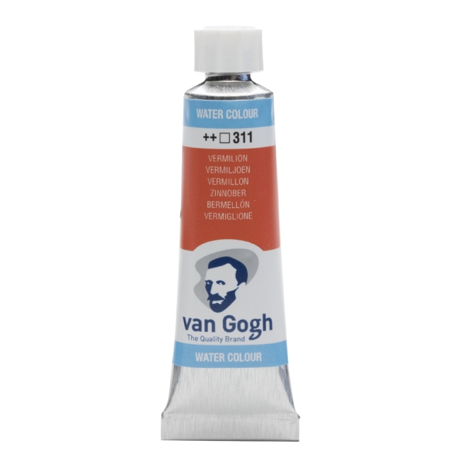 Краска акварельная Van Gogh туба 10мл №311 Киноварь