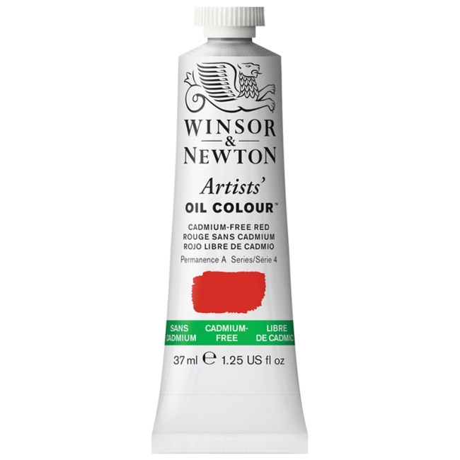 Краска масляная профессиональная Winsor&Newton "Artists' Oil", беcкадмиевый красный
