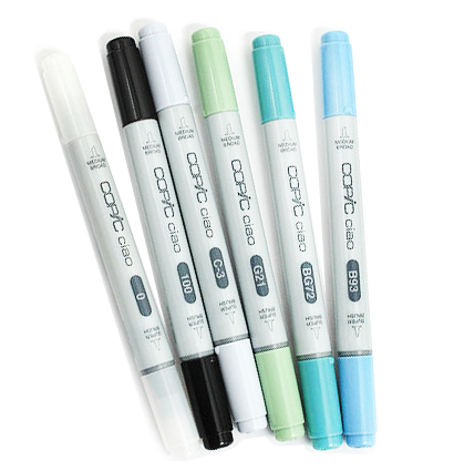 Набор маркеров Copic Ciao Love Set 20 штук с кистью в фирменном кейсе (любовь) Копик Чао купить в художественном магазине ArtCraft.Space с доставкой по РФ и СНГ