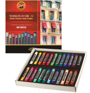 Пастель художественная Koh-I-Noor "Toison D'or", 24цв., картон. упак.
