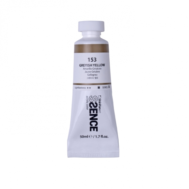 Краска акриловая ShinHan Ssence туба 50мл №153 Желтый сероватый Краска акриловая ShinHan Ssence туба 50мл №153 Желтый сероватый