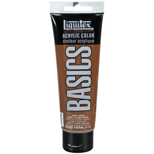 Краска акриловая художественная Liquitex "Basics", 118мл, туба, 128 умбра жженая