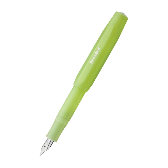 Ручка перьевая KAWECO FROSTED Sport M 0.9мм корпус лайм