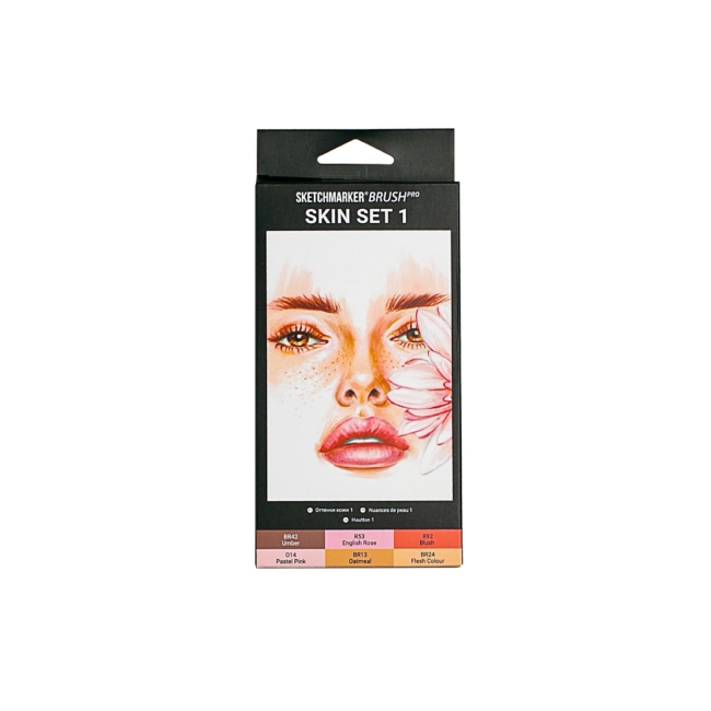 Набор маркеров SKETCHMARKER Brush Skin 1 6шт