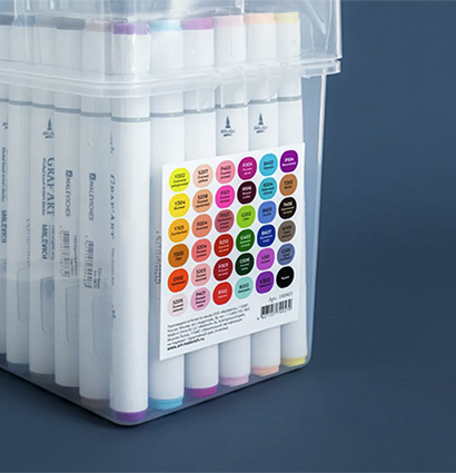 Набор спиртовых маркеров Малевичъ GrafArt Brush, Базовый 36 цветов,