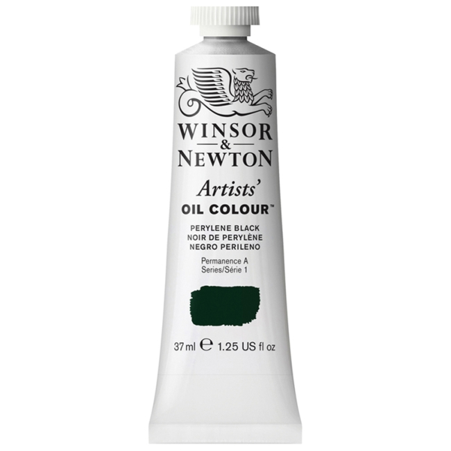 Краска масляная профессиональная Winsor&Newton "Artists Oil", 37мл, черный Перилен