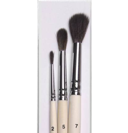 Набор кистей Roubloff ЭКО№52 имитация белки круглые № 2, 5, 7 в блистере (3 кисти) купить в художественном магазине ArtCraft.Space с доставкой по всему миру