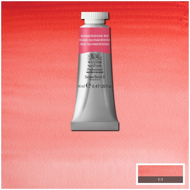 Акварель художественная, 14 мл, хинакридоновый красный