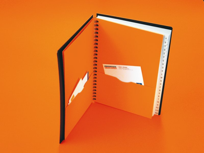 Адресная книга OXFORD International Address book A5 80л двойная спираль пластиковая обложка