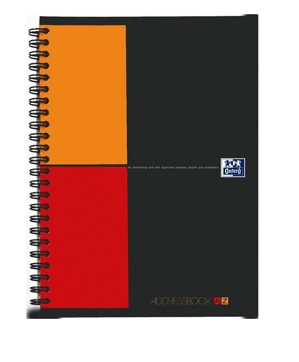 Адресная книга OXFORD International Address book A5 80л двойная спираль пластиковая обложка