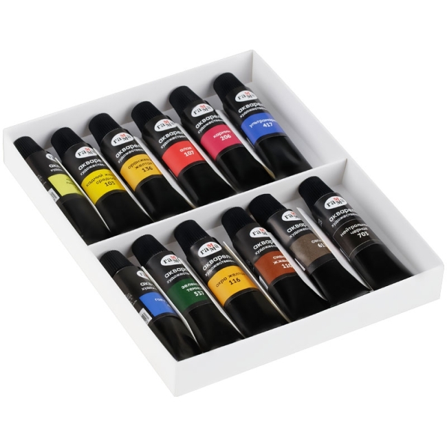 Акварель художественная Гамма "Старый мастер", 12цв., туба 9мл, картон. упаковка Акварель художественная Гамма "Старый мастер", 12цв., туба 9мл, картон. упаковка