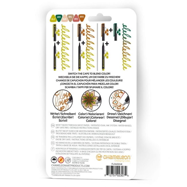 Набор линеров 6 цветов "Натуральные оттенки"