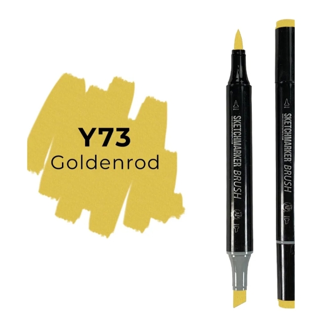 Маркер SKETCHMARKER Brush двухсторонний на спирт.основе цв.Y73 Золотистый