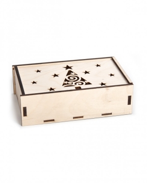 Заготовка для декорирования Ящик подарочный, 22х14х7см,