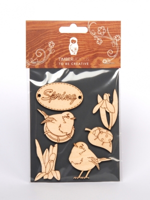 Набор заготовок для декорирования Spring7 фанера 10х14см,