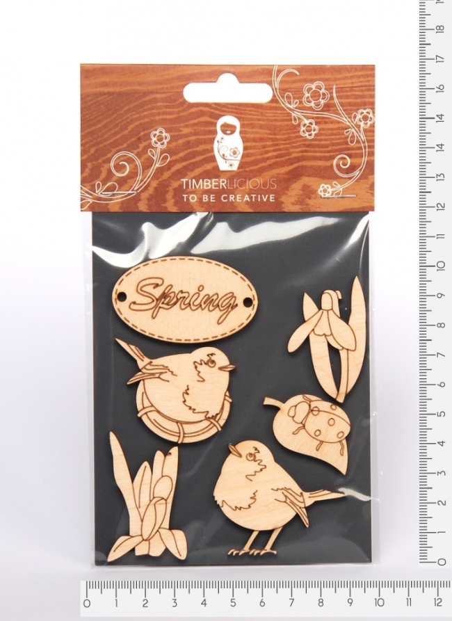 Набор заготовок для декорирования Spring7 фанера 10х14см,